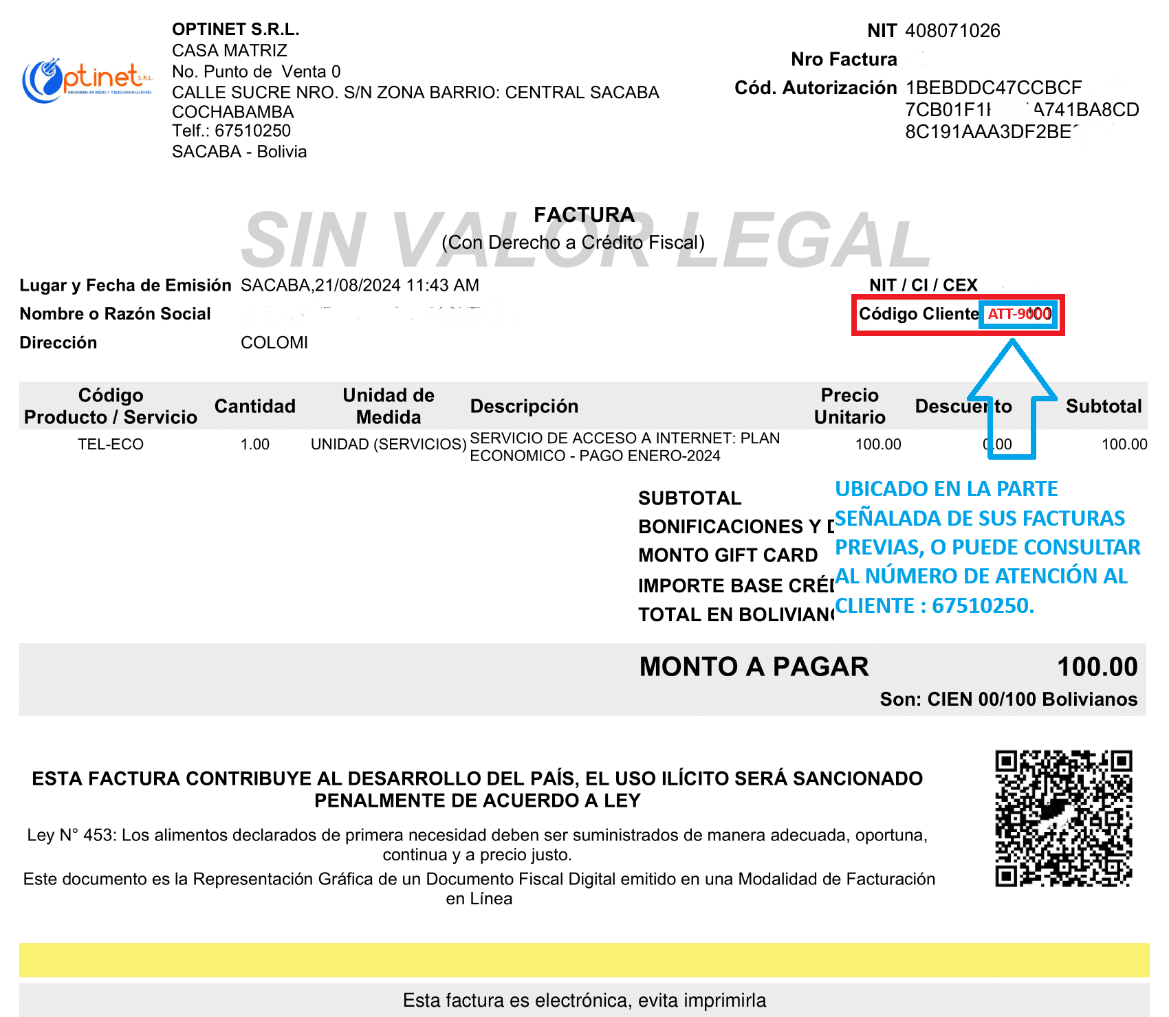 Guía de número de contrato